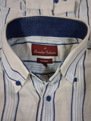 Camicia Uomo Puro Lino a fabiani taglia L