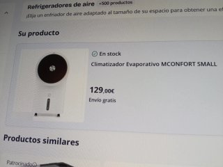 Climatizador Evaporativo Blanco
