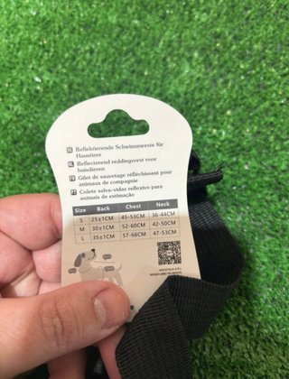 Chaleco salvavidas para perro sin usar
