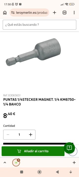 Juego Vasos 1/4 Bahco 6-13mm IMANTADOS