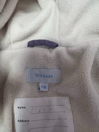 Abrigo Tex Talla 12 Meses