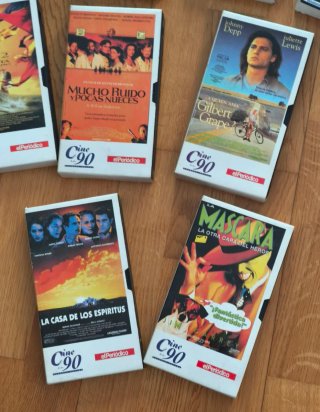 Lote 9 Películas VHS Cine C90 el Periódico