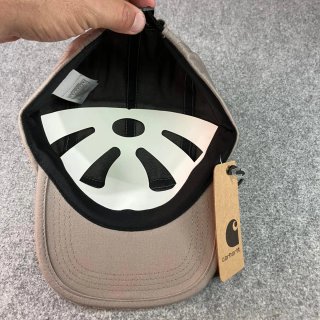 Gorra Carhartt Beige con Logo Naranja