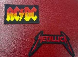 Parches Rock AC/DC y Metallica