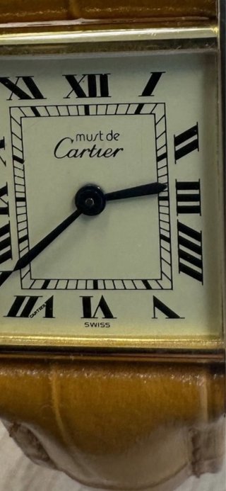 Reloj Cartier Marrón y Dorado