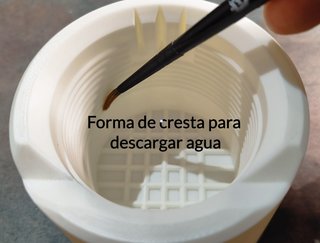 Recipiente para agua pintado de miniaturas