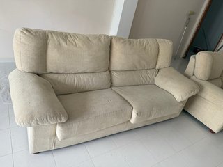 Sofá 3 plazas + Sofá 2 plazas Beige