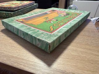 Caja Juego Mesa Caballos Antiguo