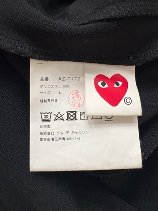 Sudadera Comme des Garçons PLAY Corazón Talla L
