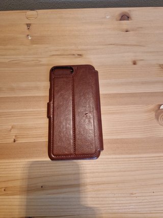 Cover finta pelle marrone richiudibile