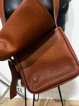 Bolso Adolfo Dominguez Piel Marrón Unisex