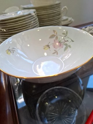 Vajilla Santa Clara Porcelana Flores Rosas