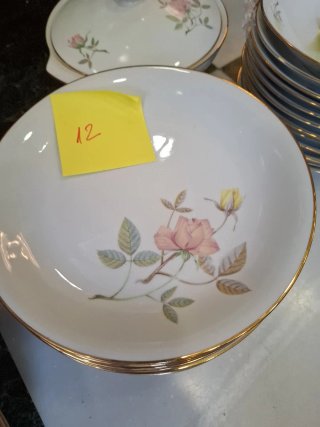 Vajilla Santa Clara Porcelana Flores Rosas