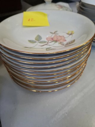 Vajilla Santa Clara Porcelana Flores Rosas