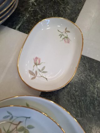 Vajilla Santa Clara Porcelana Flores Rosas