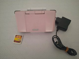 Nintendo DS Fat Rosa + Cargador y Juego