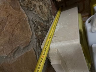 Lavabo Roca con encimera de mármol