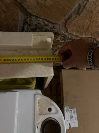 Lavabo Roca con encimera de mármol