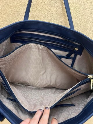 Bolso Michael Kors Azul Marino Grande (verdadero)