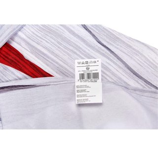Cortina con Ojales Blanco/Rojo 140-260cm