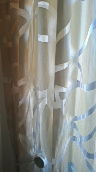 Tenda camera da letto/salone beige/grigio
