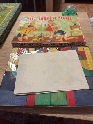 Mi Arquitectura Juego Bloques Madera Antiguo