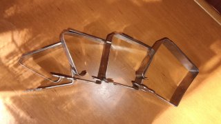 Ganci fermatovaglia acciaio inox a forma di fiore