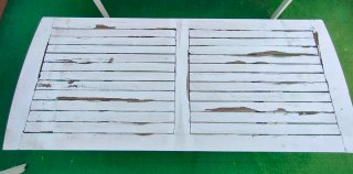 Conjunto Muebles Jardín Madera Blanco
