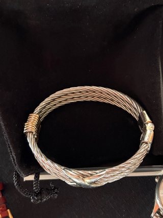 Brazalete Acero Inoxidable Cruzado