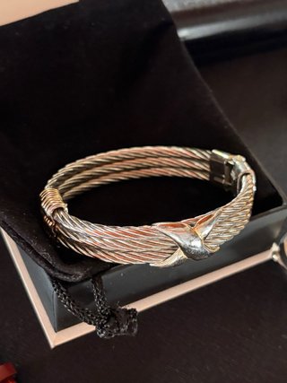 Brazalete Acero Inoxidable Cruzado