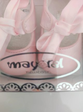 Zapatitos Mayoral Bebé Talla 16 Rosa