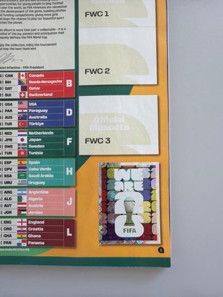 Álbum Oficial Colección Mundial FIFA 2026