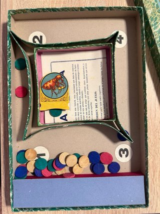 Juego de mesa antiguo La Pulga