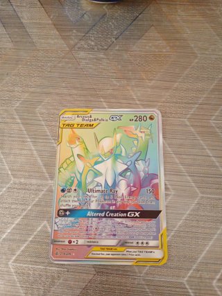 Carta Pokémon Arceus&Dialga&Palkia GX TAG TEAM