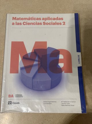 Matemáticas aplicadas a las Ciencias Sociales 2...