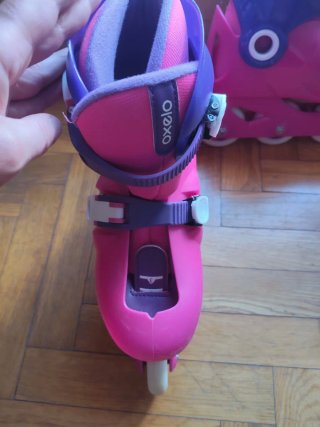 Patines Oxelo niña rosas y morados
