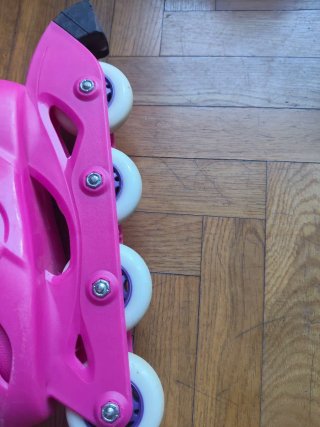 Patines Oxelo niña rosas y morados