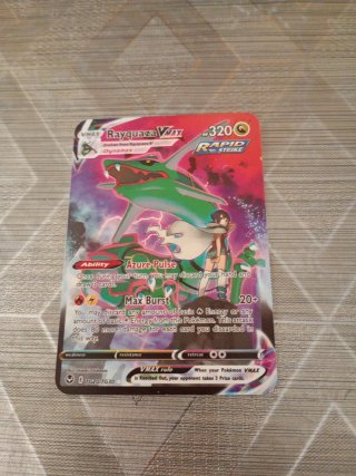 Carta Pokémon Rayquaza VMAX TG20/TG30