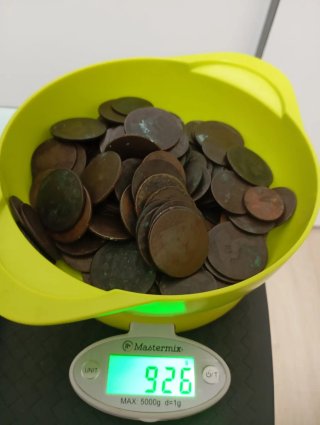 Lote monedas cobre antiguas