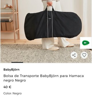 Bolsa de transporte Babybjörn para hamaca