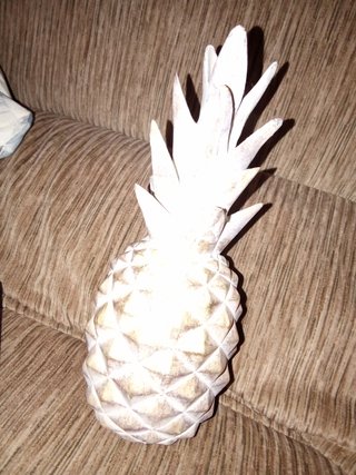 Decoración Hogar Home Piña Dorada