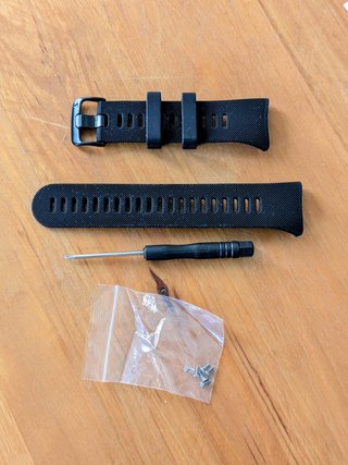 Correa Garmin 45 Silicona Suave Negra
