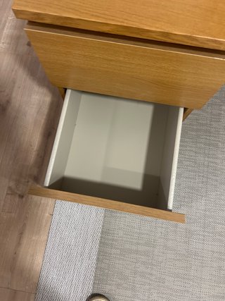 Mesita Noche Ikea Malm Roble
