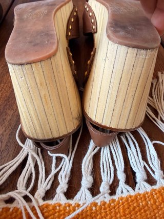 Miu Miu Sandalias Cuero Marrón