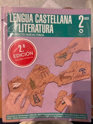 libro lengua castellana y literatura 2 Bach