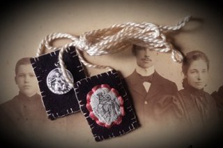 Escapulario Virgen del Carmen y Medalla Plata