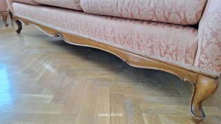 Conjunto de salón clásico: sofá y sillones