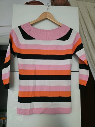 Jersey fino rayas multicolor