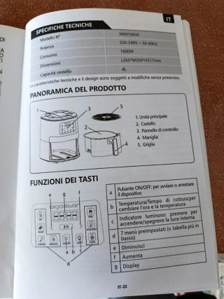 Friggitrice aria Aigostar con finestra.Leggi tutto