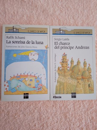 LOTE (V) DE 9 LIBROS EL BARCO DE VAPOR (blancos)